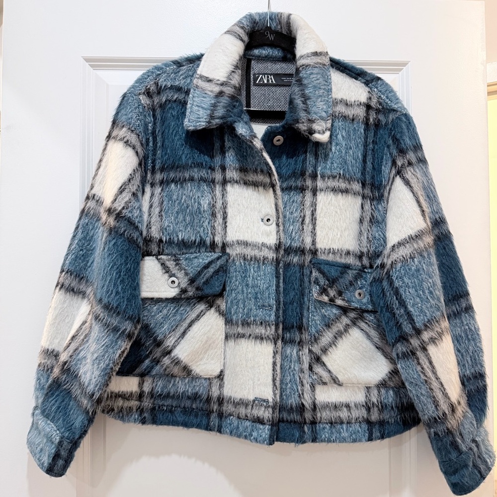 ZARA Plaid Shacket